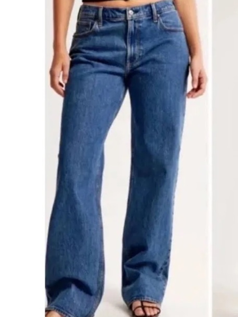 Abercrombie Curve Love Low Rise Baggy Jean